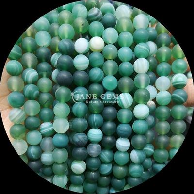 Perles de pierre précieuse naturelle de 8 mm Perles de pierre précieuse diverses bandes d'agate congelées Franges de perles lâches pour accessoires à perles artisanaux