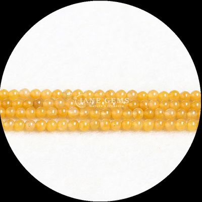 Couleur assortie Perles de pierre précieuse en coupe ronde Petite tourmaline Cristal Perles lâches