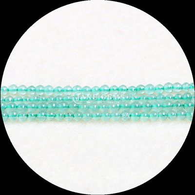 Couleur assortie Perles de pierre précieuse en coupe ronde Petite tourmaline Cristal Perles lâches