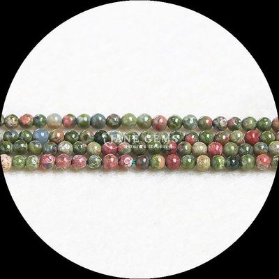 Éléments de pierre précieuse Unakite cristal clair Quartz perles lâches fils pour bijoux Un ajout intemporel à votre collection de bijoux