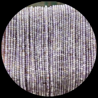 Les fils de perles d'améthyste multicolores sont des pierres précieuses polies rondes pour la fabrication de bijoux en pierre de cristal polyvalente.