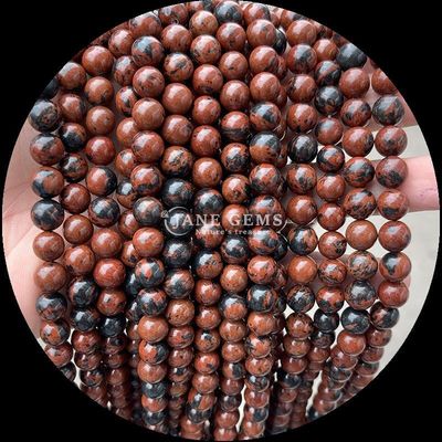 Perles de pierres précieuses de forme ronde Parfait pour les bracelets Divers types de pierre Sang de dragon Agate indienne Ronde en vrac Perles de pierre précieuse