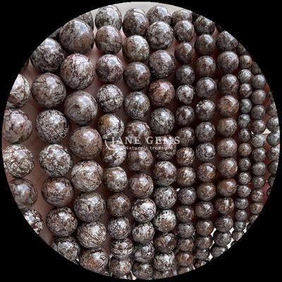 Roche ronde avec technique polissée Jaspe rouge bleu grès cristallin pierre de guérison rondes lâches perles exquises et durables