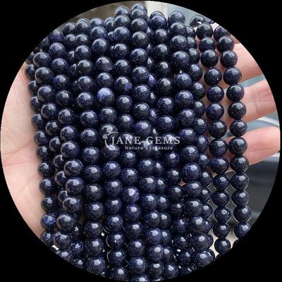 Roche ronde avec technique polissée Jaspe rouge bleu grès cristallin pierre de guérison rondes lâches perles exquises et durables