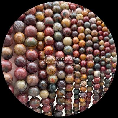 Des perles de pierres précieuses ronds naturelles Kiwi Jasper Lapis Lazuli et plus L'ajout parfait à votre collection de bijoux