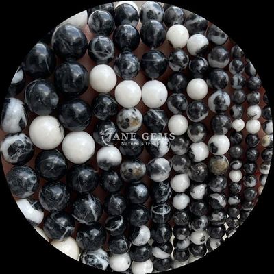 Des pierres précieuses en forme ronde 8 mm Naturel pour les distributeurs de pierres précieuses B2B diverses pierres de guérison de cristal Zèbre Jaspe Amazonite et plus pour le bricolage