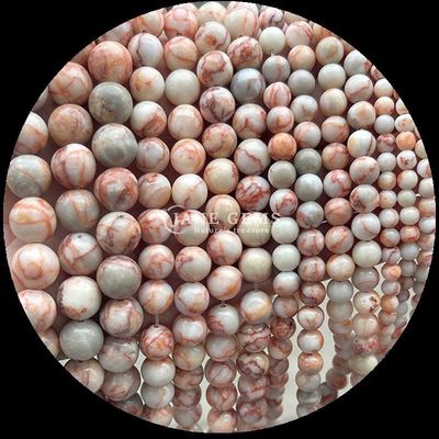 Des pierres précieuses en forme ronde 8 mm Naturel pour les distributeurs de pierres précieuses B2B diverses pierres de guérison de cristal Zèbre Jaspe Amazonite et plus pour le bricolage