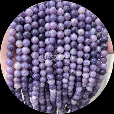 Perles de pierre précieuse polissées de 8 mm hématite yooperlite et autres types de pierre de guérison en cristal