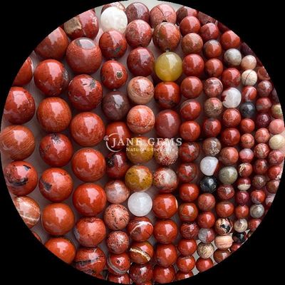 Des perles de pierre précieuse de forme ronde de couleurs variées Agate indienne Unakite Cristal de pierre de guérison Franges de perles lâches pour vos besoins de fabrication de bijoux
