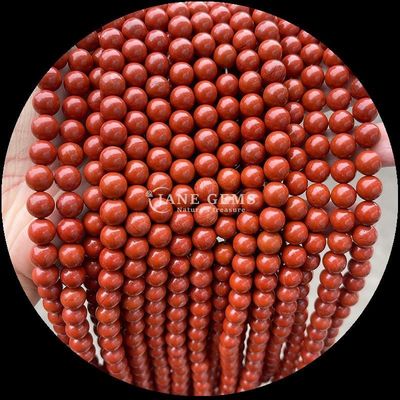 Technique polissée Perles de coupe ronde Perles en pierre de guérison de cristal multicolore Dalmatin Jaspe de lave Pierre à perles lâches Franges de perles pour accessoires capillaires à perles