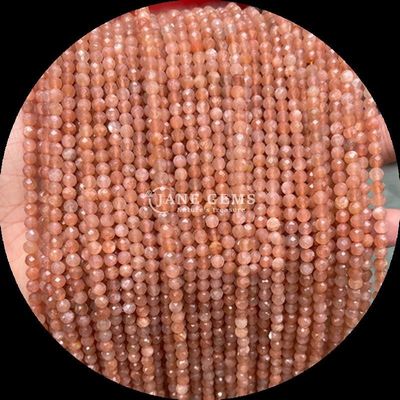Les pierres précieuses naturelles Perles découpées en rondes Cristal facétuel de guérison Mini pierres précieuses Mousse Agate Flocon de neige Obsidienne Divers fils de perles lâches Idéal pour les accessoires artisanaux