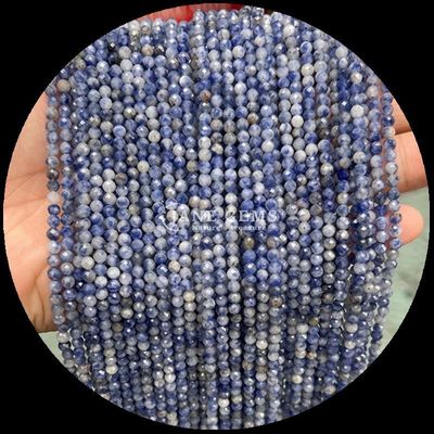 Forme ronde Perles de pierres précieuses multicolores Cristal naturel de guérison Rose quartz, Lapis-Lazuli Faceté Franges de perles lâches pour bijoux bricolage