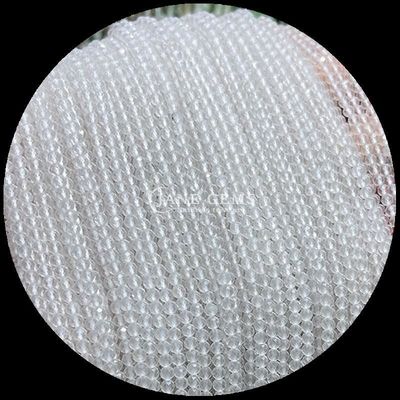 Faire soi-même des bijoux avec des perles de pierres précieuses couleur de pierre précieuse assortie du marché facettes rondes Morganite clair quartz cristal guérisseur