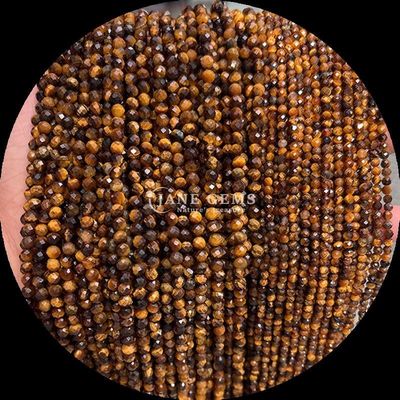 8 mm de perles de pierre précieuse multicolores rouges Jaspe oeil de tigre mini facettes cristallines de guérison de perles lâches pour la conception et la production de bijoux