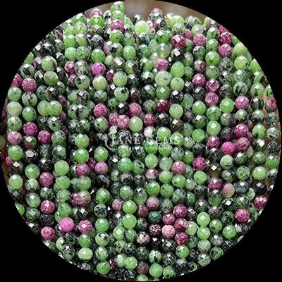 Perles de pierres précieuses rondes Le choix ultime pour la fabrication de bijoux DIY et les accessoires personnalisés Divers types de rubis Zoisite Fraise Quartz mini-facettes Franges de perles lâches de cristal pierres de guérison