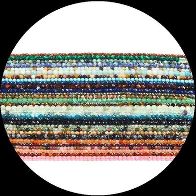 Origine Colliers Gems Perles Préhnite Lapis Lazuli Mini Faceté Franges de perles lâches Convient pour une variété de couleurs