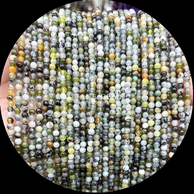 Technique Pierre précieuse polie Forme ronde Quartz de jardin Perles en vrac pour créations de bijoux exquises